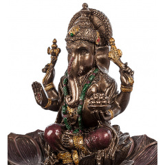 Статуєтка-підставка Ganesha для пахощів 9х12х12 см Veronese Різнокольоровий AL229032 Житомир