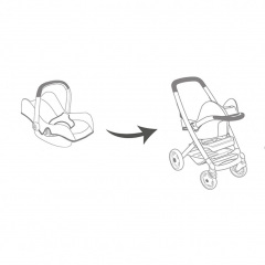 Коляска Mint Maxi-Cosi and Quinny со съемной трубкой 54,5 x 38,5 x 64 см Smoby IG-OL185819 Запоріжжя