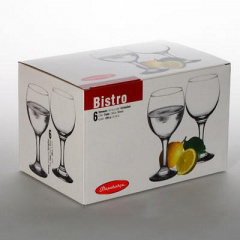 Фужеры для воды 6штук Pasabahce Bistro 290мл DP38757 Луцк