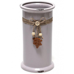Ваза ceramic настільна Shabby Chic діаметр 12.6 см, висота 22.8 см Bona DP41668 Вінниця