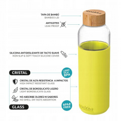 Бутылка для воды Quokka Neon Green 660 мл (40009) Херсон