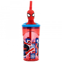 Склянка з трубочкою 360 мл Stor Spider-Man (74766) Київ