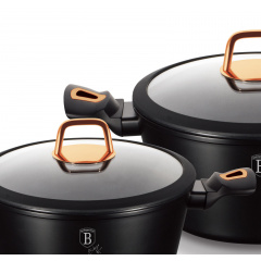 Каструля з кришкою 20 см 2,5 л Berlinger Haus Black Rose Collection (BH-1641N) Бердичів