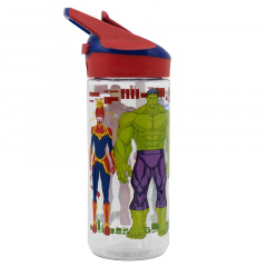 Пляшка для води дитяча 620 мл Stor Avengers (74197) Стрий