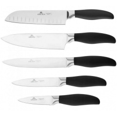 Набір з 5 кухонних ножів та підставки Gerlach Style Plus (5901035504851) Харків