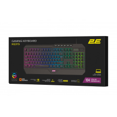 Геймерська клавіатура провідна 2E Gaming KG315 KG315 RGB USB Ukr Чорний Львів