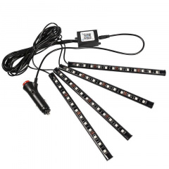 Подсветка в авто с пультом и светомузыкой LED RGB Automobile Atmosphere Lamp 8097 CNV Ивано-Франковск