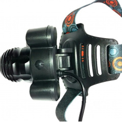 Ліхтарик на голову з акумулятором Bailong Police BL 862 T6+COB Чорний Львів