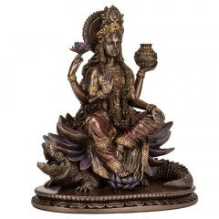 Фігура інтер'єрна Goddess Ganga 20 см Veronese Коричневий AL229944 Мелітополь