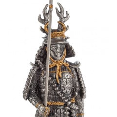 Настольная мини фигурка Самурай Хонда Тадакацу 11.5 см Veronese Серебристый AL229104 Вишневое