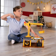 Іграшкова техніка Dickie Toys Будівельна станція Volvo зі світловими та звуковими ефектами 22х34х38.5 см (IG-OL185857) Київ