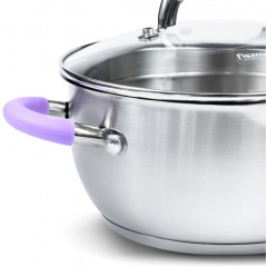 Кастрюля на 4.7л из нержавеющей стали Annette с крышкой-дуршлагом DP86336 Fissman Кропивницкий