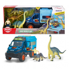 Іграшкова вантажівка Dickie Toys Iveco Daily 4x4 та 3 фігурки динозаврів Різнокольоровий (OL218369) Чернівці