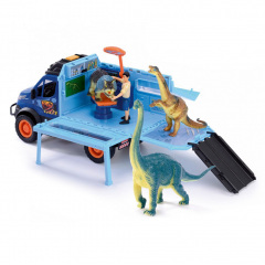 Іграшкова вантажівка Dickie Toys Iveco Daily 4x4 та 3 фігурки динозаврів Різнокольоровий (OL218369) Чернівці