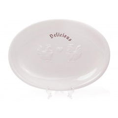 Блюдо Bona сервировочное керамическое Family Delicious 27х19 см с объемным рисунком DP40967 Хмельницкий