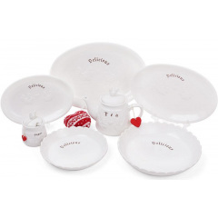Блюдо Bona сервировочное керамическое Family Delicious 27х19 см с объемным рисунком DP40967 Хмельницкий