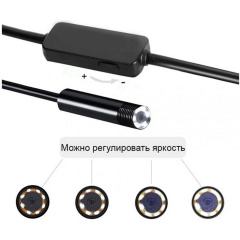 Ендоскоп USB Wi-Fi камера бороскоп 8 мм 10 м Black Косів