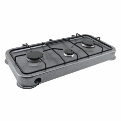 Газовая плита таганок настольная Domotec MS-6603 3 конфорки Black Полтава
