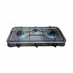 Газовая плита таганок настольная Domotec MS-6603 3 конфорки Black Полтава