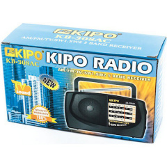 Радиоприемник Kipo KB 308AC Черный Черновцы