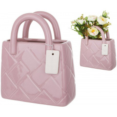 Ваза BonaDi Handbag 16х7х18 см Пудровий DP232133 Київ