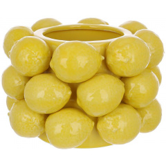 Порцелянова ваза BonaDi Лимон Decorative 21х14 см Жовтий DP231163 Кропивницький
