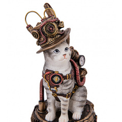 Интерьерная фигурка в стиле Стимпанк Mr. Cat Veronese 17 см Разноцветный AL229304 Токмак