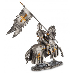 Настольная мини фигурка Воин на коне 9.5 см Veronese Серебристый AL229099 Кропивницкий