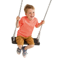 Гойдалка на ланцюгах із покриттям 178х448х26 мм Чорний Just Fun BT187240 Дніпро