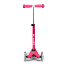 Самокат детский Deluxe pink до 50 кг 3-х колесный Micro DD655652 Вишневе