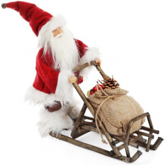 Новорічна іграшка Santa Клаус на санях (112) Bona DP42699 Васильків
