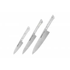 Набор кухонных ножей из 3-х предметов Samura Harakiri Acryl (SHR-0220AW) Черновцы