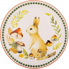 Обеденные тарелки набор 2 шт Hare in the clearing 26 см BonaDi Разноцветный DP232124 Чернигов