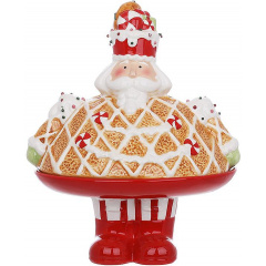 Ємність з кришкою BonaDi Gingerbread soldier для солодкого 21х17х26 см Різнокольоровий DP232114 Ужгород