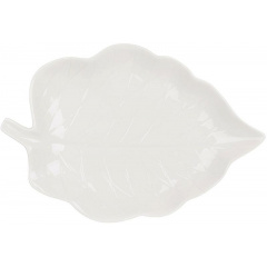 Блюда фарфоровые BonaDi White City Leaf набор 30х20 см Белый 2 шт DP231691 Киев