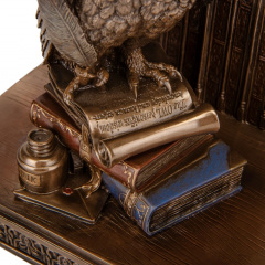 Інтер'єрна статуетка Сова 24х11х14 см Veronese Коричневий AL229455 Ромни