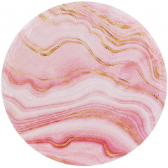 Подставка керамическая для горячей посуды Golden Pink Marble d=16см DP219192 BonaDi Хуст