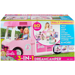 Фургон Барби Кемпер-трансформер для путешествий 3в1 DreamCamper Vehicle Mattel IR78109 Черновцы