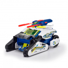 Іграшкова машинка зі світловими та звуковими ефектами Dickie Toys Гібриди-рятувальники PoliceBot 27 см 2-в-1 (IG-OL185868) Костопіль