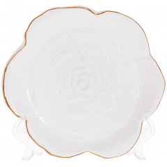 Десертные тарелки 16х15.5х2.5см White-Gold Rose Bona DP118445 Вишневе