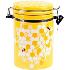 Керамическая Банка Bona с металлической затяжкой 650 мл Yellow DP113594 Харків