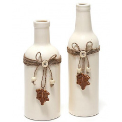 Ваза ceramic настільна Shabby Chic діаметр 8.4 см, висота 26.4 см Bona DP41670 Виноградів