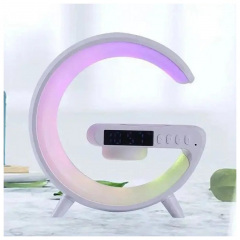 Ночник RGB 3в1 + Bluetooth колонка та бездротова зарядка G63 Smart Small White CNV Київ