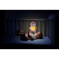 Игрушка-подвеска ночник Медвежонок розовый Chicco IR44262 Київ