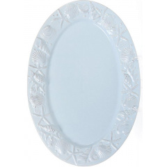 Блюдо Bona сервировочное Ceramic Морской Бриз 34.4х24см голубая керамика овальное DP40939 Ужгород