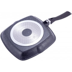 Сковородка-гриль Grill Pan 28х28см со стеклянной крышкой Kamille Рівне