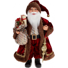 Новорічна фігурка Santa Claus Red з мішком 40 см BonaDi DP96560 Київ