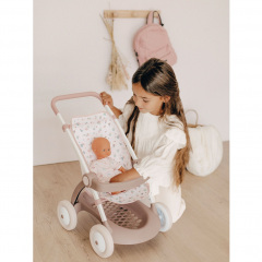 Коляска Pink powder Baby Nurse з кошиком Smoby OL185820 Ладан
