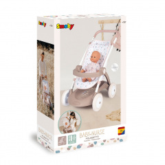 Коляска Pink powder Baby Nurse з кошиком Smoby OL185820 Ладан