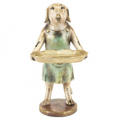 Фигурка интерьерная Dog with tray 27 см ArtDeco AL117938 Павлоград